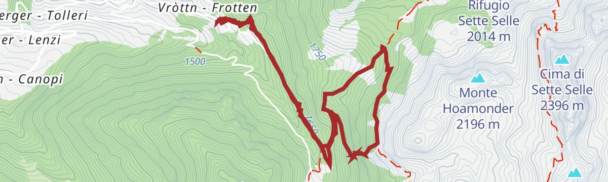Route map: Erdemolo via ferrata